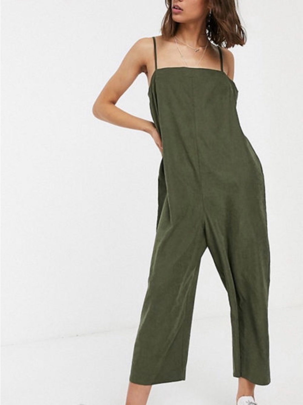 ASOS Minimalist Ankle Crop Jumpsuit